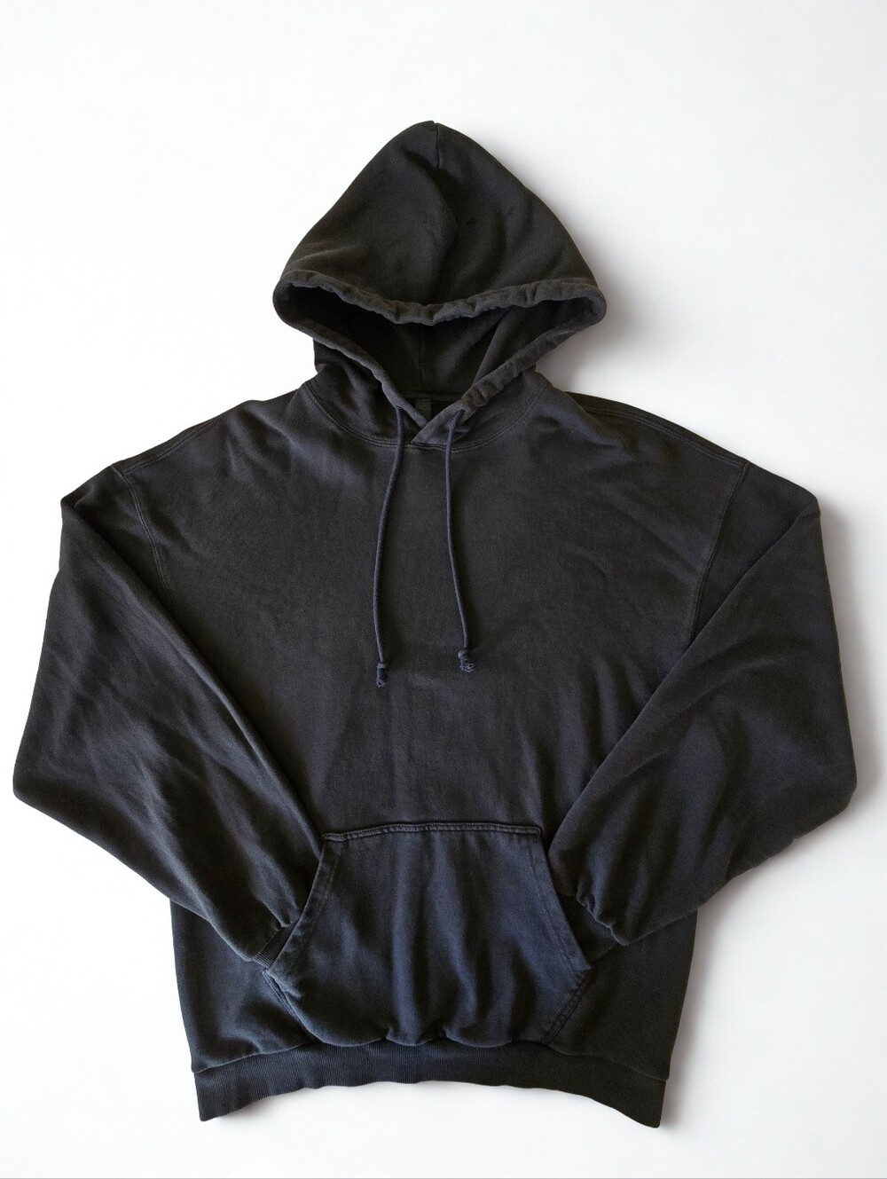 SKIMS Men's Terry Classic Hoodie Black Cotton Size S
